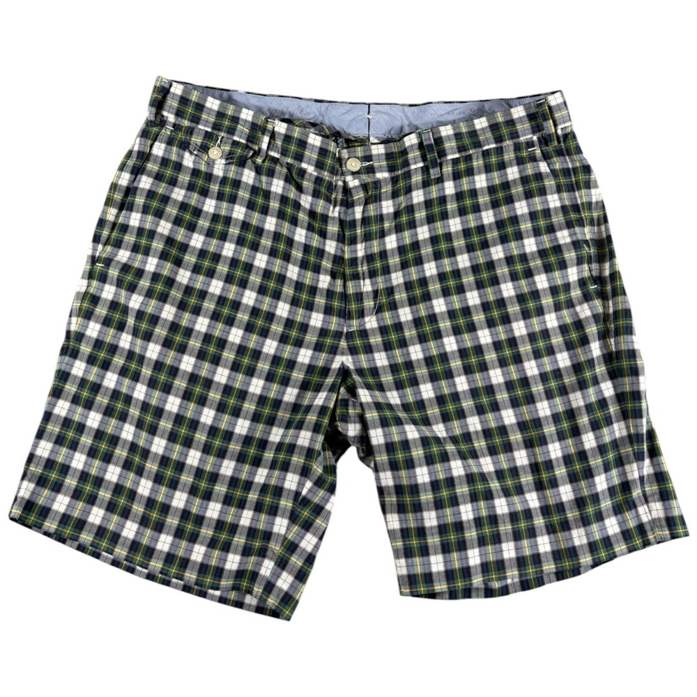 Polo Ralph Lauren Shorts Men's 36 Green Plaid Heritage Lightweight Golf Outdoors